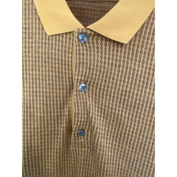 Bobby Jones Orange Designed Striped Golf Polo-Size 2XL-Lightweight 100% Cotton - Picture 6 of 11